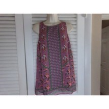 Chelsea &amp; Theodore sheer lined sleeveless tunic blouse S Excellent - $6.55