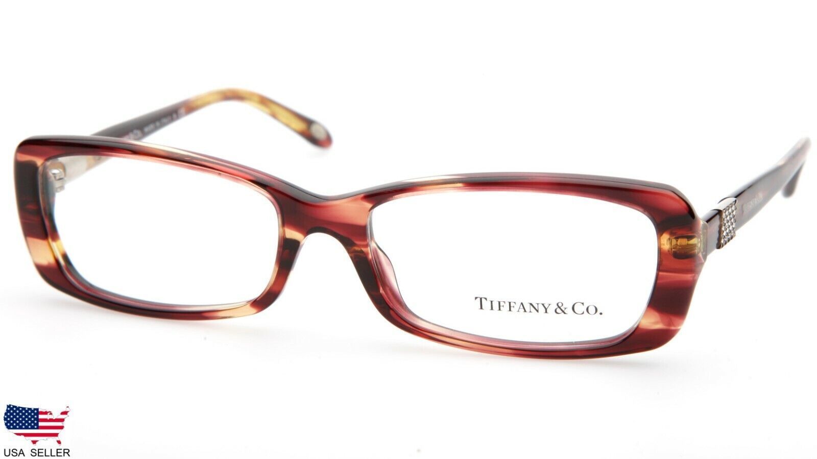 Primary image for NEW TIFFANY & Co. TF 2070-B 8081 SPOTTED VIOLET EYEGLASSES FRAME 55-16-135 Italy