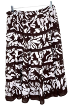 Alfred  Dunner Black/White knee-length Skirt Size 16 F35 - £7.85 GBP