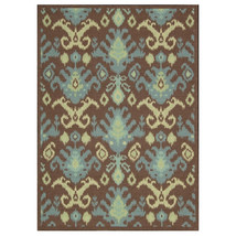 Nourison 13792 Vista Area Rug Collection Chocolate 5 ft x 7 ft Rectangle - $3,439.81 MXN