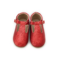 Starbie Baby Mary Janes Red Glitter Baby Shoes Toddler Shoes Toddler Mary Janes - £14.43 GBP+