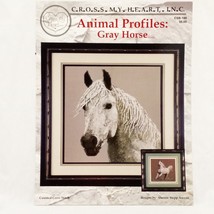 Gray Horse Profile Cross Stitch Pattern Leaflet Book CSB188 Cross My Hea... - $17.99