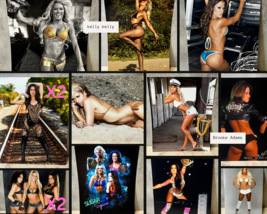 MEGA Kelly Kelly &amp; Brooke Adams UNSIGNED 8x10 Photo Lot (13) WWE/TNA/IMP... - $38.69