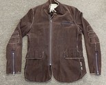 Triple Five Soul Vintage Y2K 1990&#39;s Brown Corduroy Multi Zip Jacket Larg... - $93.50