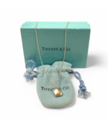 Tiffany &amp; Co. Elsa Peretti Full Heart Necklace Pendant Top Silver 925 W/Box - $109.99