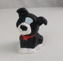 2021 Fisher Price Little People Black &amp; White Puppy Dog 2.5&quot; Action Figure - £3.87 GBP