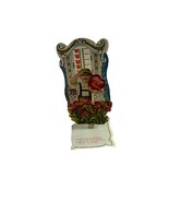 Antique Standup Valentines Day Card Embossed Pop Up Ephemera Boy Flowers... - £11.33 GBP