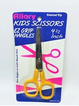 Allary Kids Scissors 4 1/2&quot; EZ Grip Handles - Yellow - £4.65 GBP