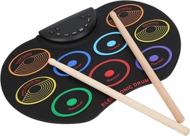 Electronic Drum Pad, Electronic Drum Pad Portable Colored Hand-Rolled, C... - £36.73 GBP