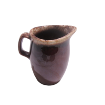 Vintage Hull Oven Proof Brown Drip Pitcher 6 1/2&quot; USA Pottery  - £11.91 GBP