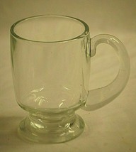 Vintage Irish Coffee Mug Clear Glass Pedestal Footed Barware Replacement... - $19.79