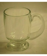 Vintage Irish Coffee Mug Clear Glass Pedestal Footed Barware Replacement... - £15.59 GBP