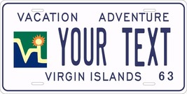 Virgin Islands 1963 License Plate Personalized Custom Car Bike Motorcycl... - £8.64 GBP+