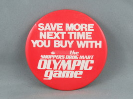 Vintage Advertising PIn - Shoppers Drug Mart The Olympic Game - Celluloi... - $15.00