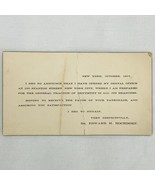 Antique 1907 Announcement Card New Dentist Dental Practice New York Dr. ... - £7.44 GBP