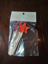 Pier 1 Party Picks American Flag-1ea Pack Of 12-Brand New-SHIPS N 24 HOURS - $12.75