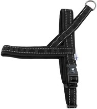 Hurtta Casual Padded Adjustable Harness Pet Dog Collar 22 in/ 55 Cm Black - £25.36 GBP