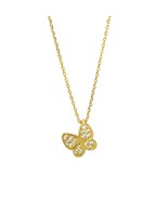fashion necklace jewelry women 925 sterling silver butterfly necklace je... - £23.15 GBP