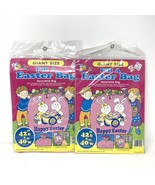 Easter Lawn Decoration Leaf Bag Fill A Sack Rabbits Happy Pink 42 x 40 V... - £12.47 GBP
