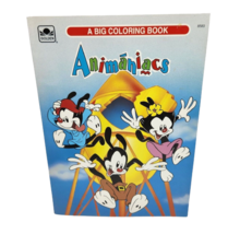 Vintage 1994 Animaniacs Tv Show Big Coloring Book Yakko Wakko Dot Never Used - £20.58 GBP