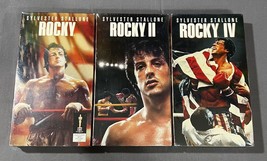 Rocky I, Ii And Iv (1, 2 And 4) Sylvester Stalone Rare New Vhs - £36.75 GBP