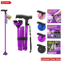 Folding Walking Cane for Seniors - Adjustable &amp; Portable for Enhanced Mo... - $58.36
