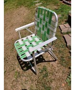 Vintage Aluminum Folding Lawn Chair Patio, Camping w/ ALL Original ￼WEBB... - €30,40 EUR