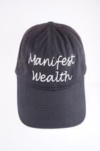 RARE VINTAGE HAT SNAPBACK CAP MANIFEST WEALTH - $28.07 CAD