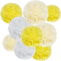 Tissue Paper Pom Poms Party Decorations Tissue Balls Colorful Flowers Po... - £19.50 GBP