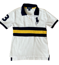 Polo Ralph Lauren Big Pony White Boy's Slim Fit Short Sleeve Polo - Size 8 - $17.77