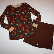 Scooby Doo Boy&#39;s Brown Shortie Pajamas Pj Sleepwear Set size 10 - £4.79 GBP