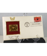 FIRST DAY COVER GEORGIA O&#39;KEEFFE 22KT GOLD FOIL Replica First Day of Iss... - $9.66