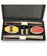 Vintage 2004 Sushi Candle Gift Set, Chopsticks, Ceramic Holder &amp; Dish, U... - $570.20 MXN