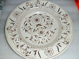 Tg &amp; Fb Booths Dresden Brown &amp; White Dinner/SALAD Plate 1800&#39;s 8 1/2&quot; [dl21] - £158.27 GBP
