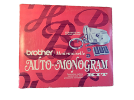 Brother Mademoiselle Auto-Monogram Kit For Any Zig-Zag Sewing Machine VINTAGE - $29.69