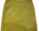 Ellen Tracy Straight Skirt Womens Size S  Gold White Polka Dot Pencil - $8.81