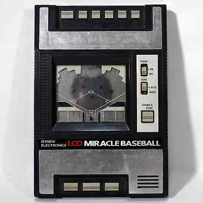 Vintage Bandai Electronics LCD MIRACLE BASEBALL Game Tabletop For Parts 0322! - $14.85