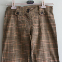 Vintage Y2K Wide Leg plaid gray pants, Vintage Plaid Elegant Trousers, - £28.99 GBP