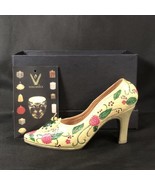 Volcanica Bali Candles #9202 3.5” x 6”  Floral High Heel Shoe New In Bla... - £9.63 GBP