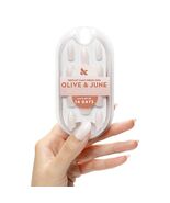 Olive &amp; June Press-On Nails Medium Oval 42ct Pure White Syrup Gradient - €8,35 EUR