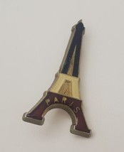 PARIS France Eiffel Tower VTG Lapel Hat Souvenir Pin Tie Tack Travel Pinback - £15.42 GBP