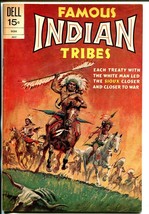 Famous Indian Tribes #21 1972-Dell- Sioux Indians-Custer&#39;s Last Stand-FN+ - $32.01