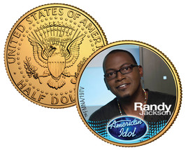 RANDY JACKSON ** American Idol 2009 ** JFK Half Dollar 24K Gold Plated U... - £7.53 GBP