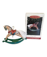 Vintage 1995 Hallmark Keepsake Ornament Rocking Horse #15 Collector&#39;s Se... - £4.71 GBP
