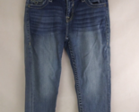 Vigoss Distressed Whiskered Embroidered Capri Jeans Size 10 - $15.51