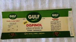 Gulf  Dispinol Uncirculated Tin Can Label For Gulf Naval Stores Gulfport... - €11,20 EUR