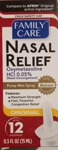 Nasal Relief - Original - 12 Hour - Pump Mist Spray lot of 10 - £28.57 GBP