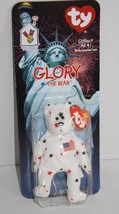 Ty Teenie Beanie Babies Glory Bear July 4th Red White Blue Plush Soft Toy 1999 - £5.33 GBP