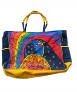 Laurel Burch Vintage Sun &amp; Moon Rainbow Celestial Magic Embroidered Canv... - €61,63 EUR