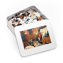 Jigsaw Puzzle in Tin, Leopard,  awd-322, Personalised/Non-Personalised (30, 110, - £28.22 GBP+